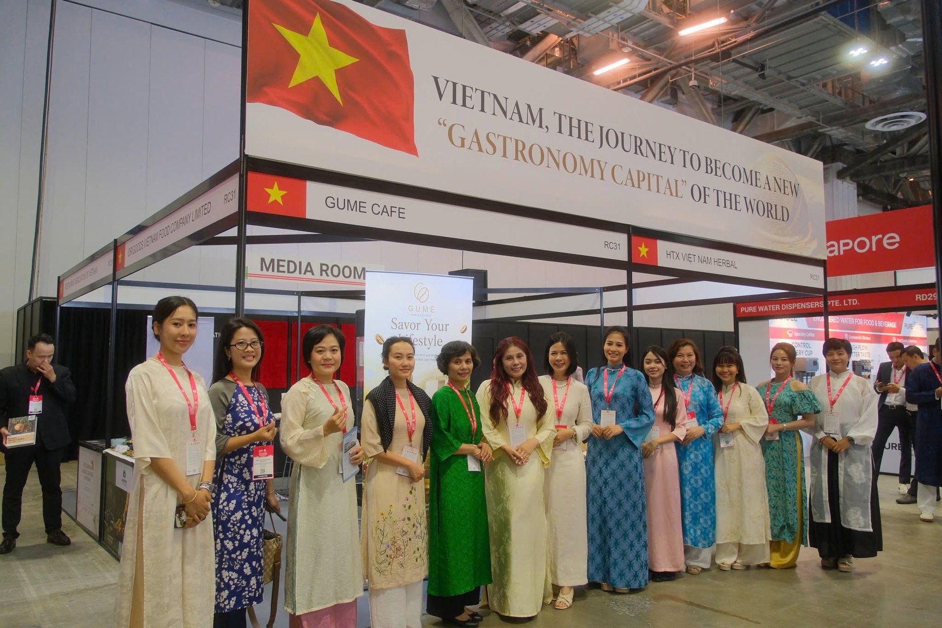 Toàn cảnh gian hàng Vietnam Pavilion tại SIGEP Asia 2026
